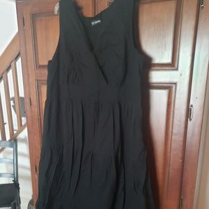 Lane Bryant black cotton sundress